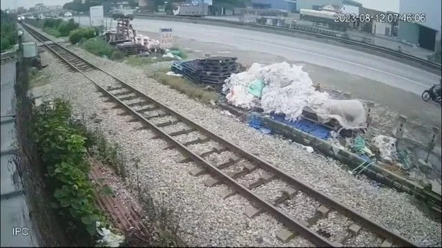 Train Hit A Motorcyclist At The Crossing