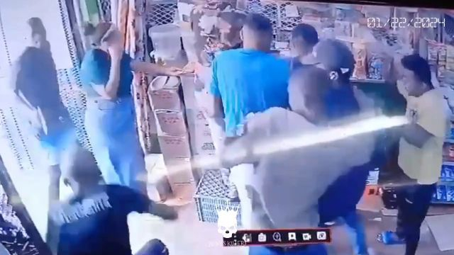Several Criminals Shot A Man In A Store