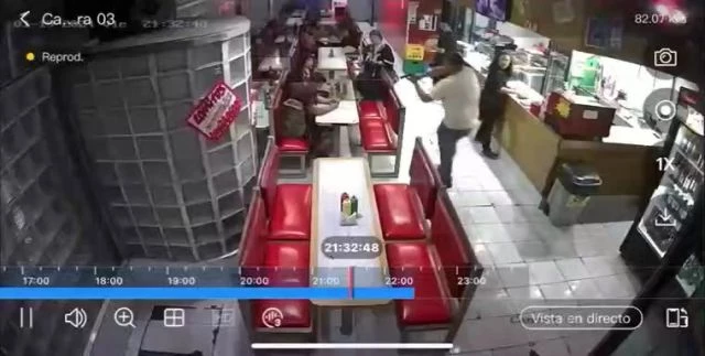 Shootout Between Police And A Drunk Man In A Station Restaurant