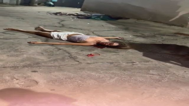 Woman Last Moment After Being Head Shot