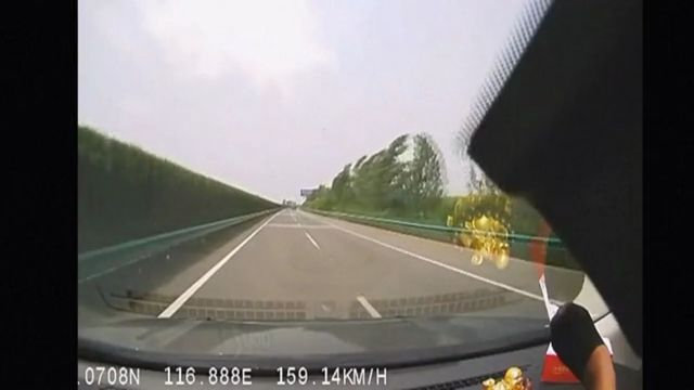 Chinese Man Tries To Overtake And Ends Up Ramming People