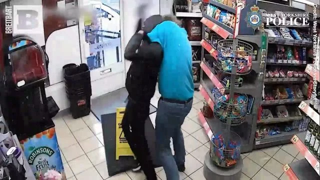 Elderly Worker Calls U.K. Robber's Bluff — Puts Him In Headlock And Drives Him Off