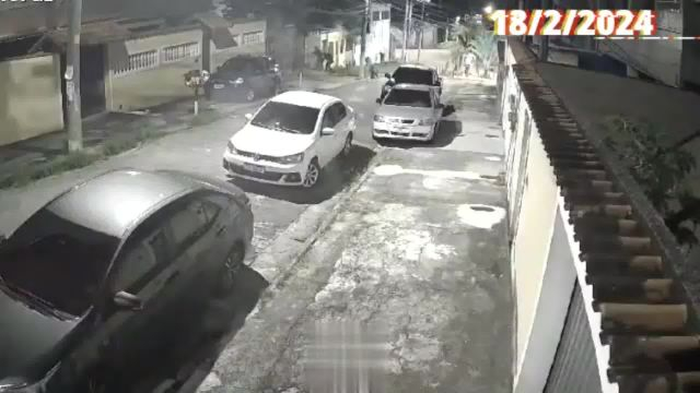 Shootout Between Criminals And Police. Brazil