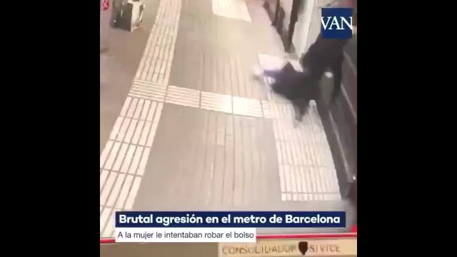 A Man Attacked An Elderly Woman To Steal Her Handbag. Spain