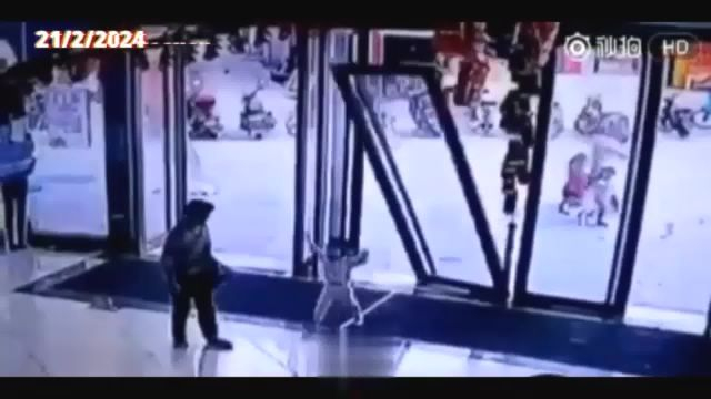 C.W! Child Crushed By Glass Door