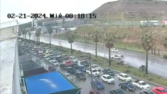 Moment Of A Severe Accident This Morning On The Rosarito — Tijuana Highway