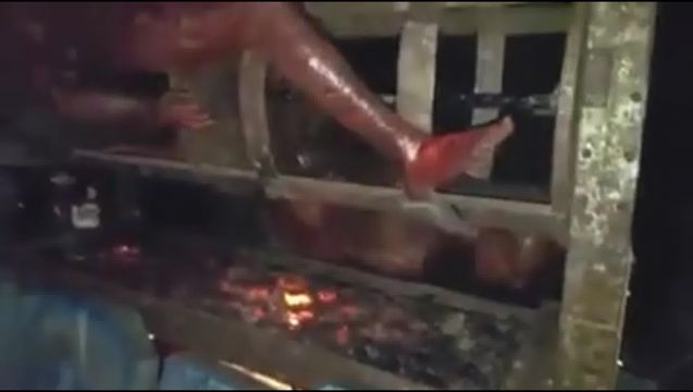 The Process Of Burning BBQ Of The Human Body