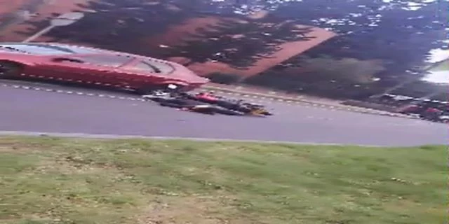 Dead Motorcyclist. Bogota, Colombia