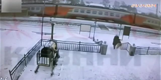 The Girl Was In A Hurry And Got Hit By A Train. Russia