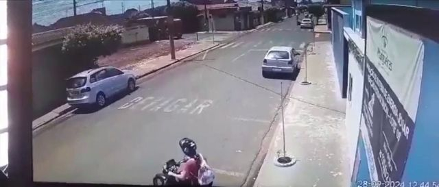Newbie Woman Driving A Motorcycle