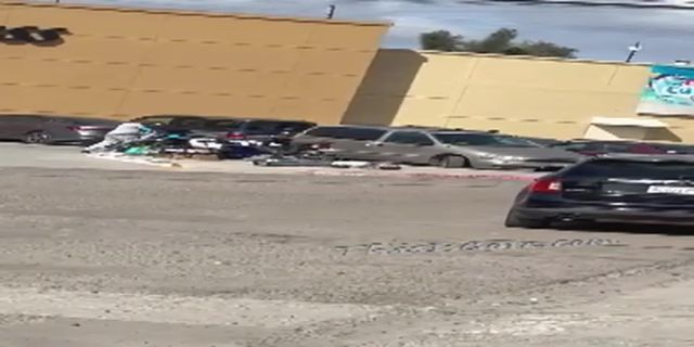 Murder Of A Man Near A Shopping Center. Mexico