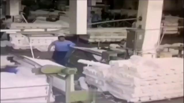 Worker Rolled Into Machine