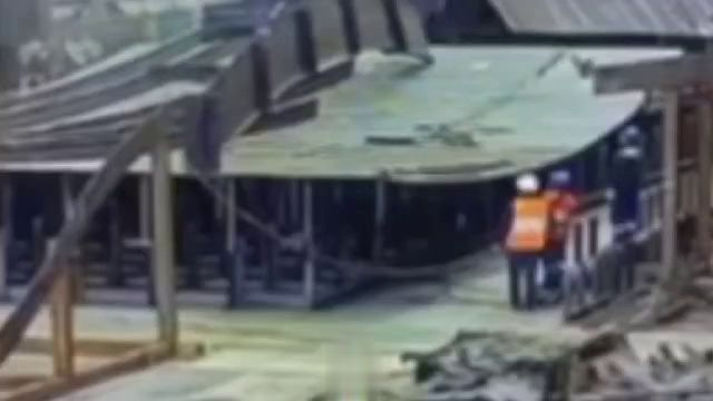 Worker Killed By Building Structure Falling From Roof