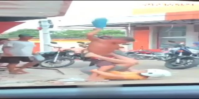 A Motorcycle Helmet Protects A Dude From Kicks To The Head