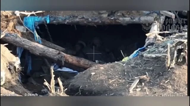 Russian Drone Flew Into The Hole Of Ukrainian Nazis