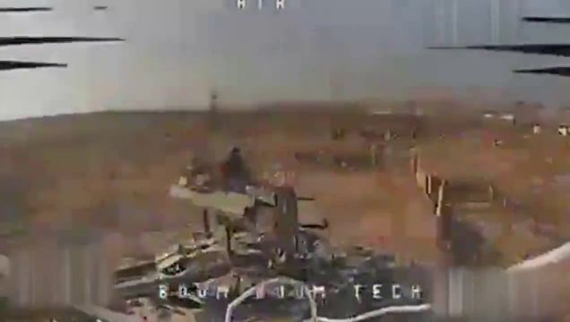 A Drone Destroys An Enemy Tank Somewhere In The Gaza Strip