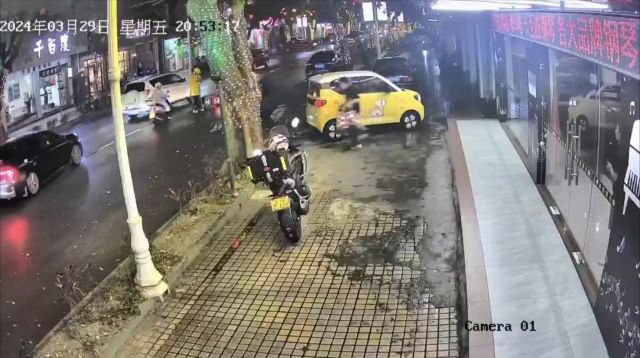 A Motorcyclist Hit A Woman Crossing The Road In The Wrong Place