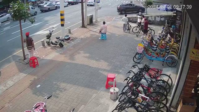 A Cyclist Rammed A Car At An Intersection