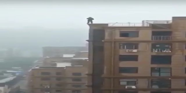 The Idiot Slipped And Fell From The Roof Of A Skyscraper