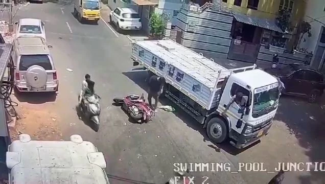 A Man Was Miraculously Not Crushed By A Truck After Being Kicked By A Bull