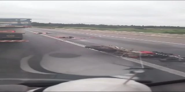 The Mutilated Corpses Of Several Motorcyclists On The Road In Brazil