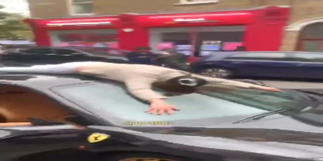 Woman Attempts To Hijack A Ferrari In Chiswick This Evening. London