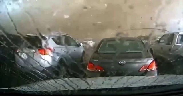 The Tornado Demolished The Supermarket Building. Nebraska, USA