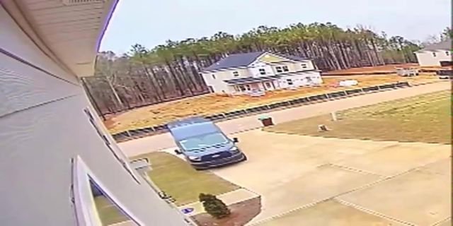 This Amazon Driver Left Her Van In Drive While Delivering A Pkg To A Covington, Ga Home Causing $12,500 To Its Garage