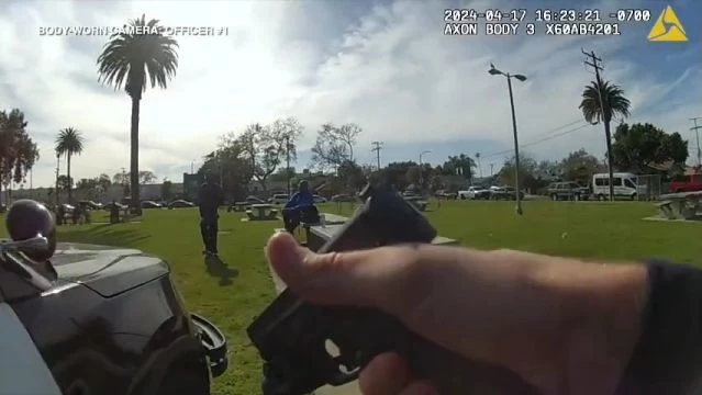 Long Beach Police Release Video Of Police Shooting At Macarthur Park