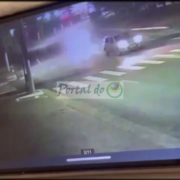 The Dude Was Blown Away By A Car When He Tried To Remove The Wheel From The Road