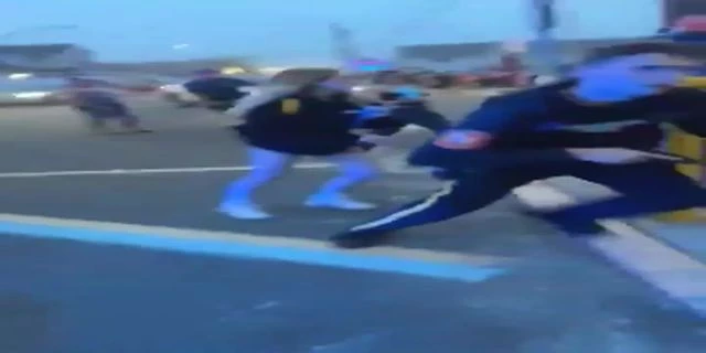 Police Rushing In With Guns Drawn At Seaside Heights Boardwalk Amusement Park In NJ At Another George Floyd Commemoration