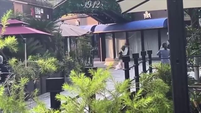 Furious Bastard Beats Up His Girlfriend Outside A Restaurant
