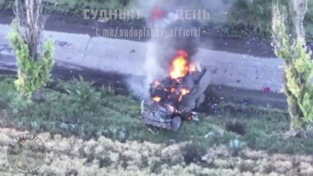 Sudoplatovites FPV’s Destroy Ukrainian MaxxPro MRAP