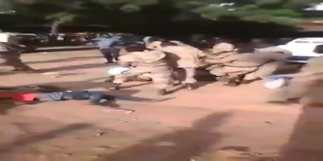 Government Army Soldiers Execute Captured Opponents Of The Regime. Ethiopia