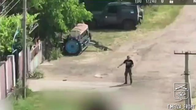 Footage of the combat use of FPV drones by the ''HAPPINESS'' unit in the Kherson direction