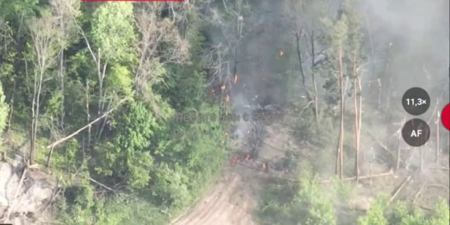 Ukrainian MRAP Totally Obliterated After Hitting A Mine