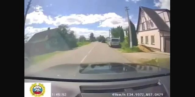 The Flight Of An Already Dead Motorcyclist Is Beautiful. Torzhok, Russia