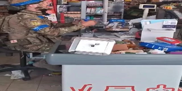 Ukrainian Soldiers Looted And Destroyed A Store In Sudzha