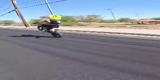 Las Vegas, Nevada. Biker Gets Shot At After Hitting The Side View Mirror Of A Random Man On The Road