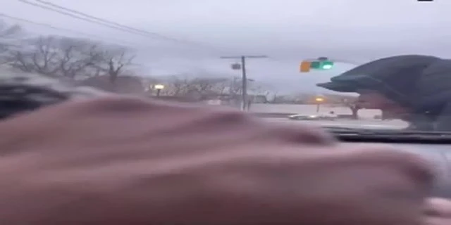 Man Goes On The Ride Of His Life On A Car Hood