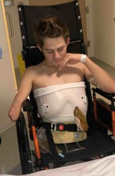 Footage Shows Loren Schauers After He Was  Cut In Half  When A Forklift Fell From 50 Feet And Landed On Him In 2019