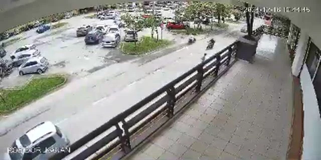 Biker Was Seriously Injured In An Accident. Sungai Buloh, Malaysia